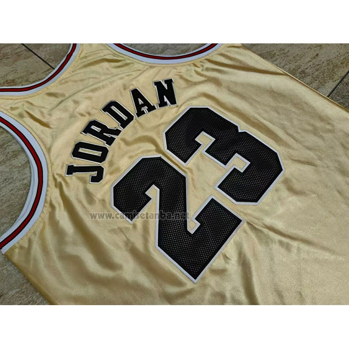 Camiseta Chicago Bulls Michael Jordan #23 75th Anniversary Mitchell & Ness 1997-98 Oro